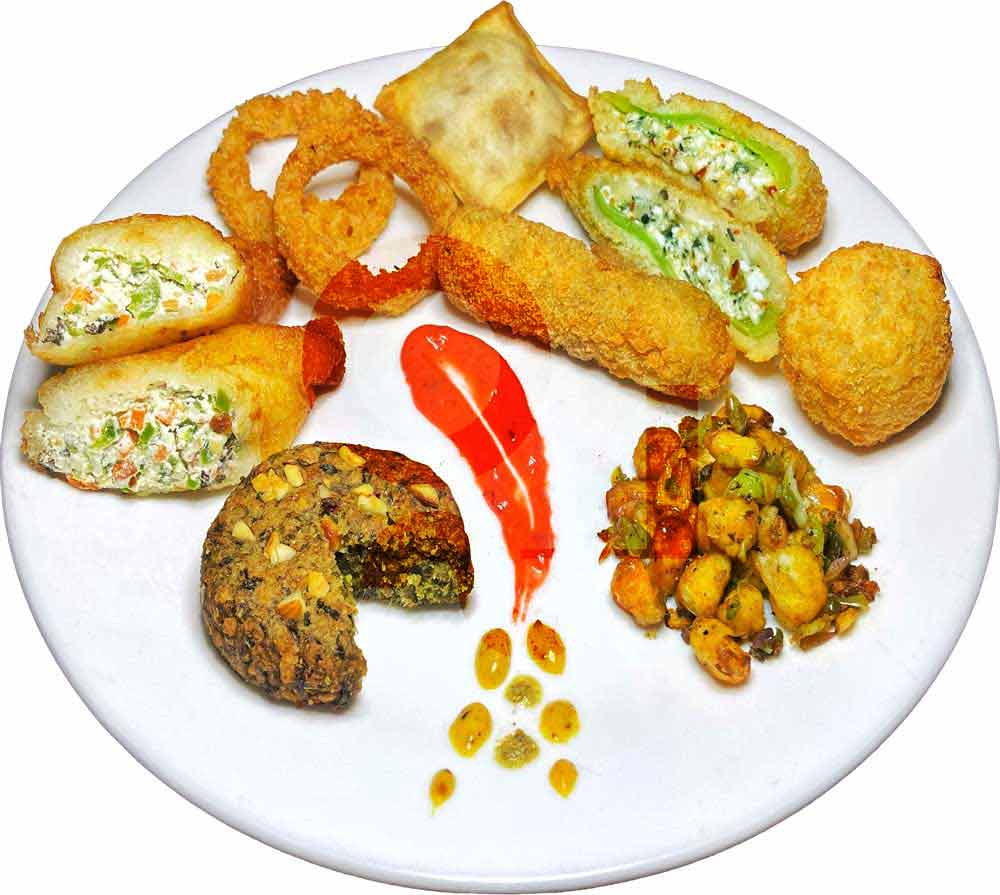 Variety of deep-fried delicacies - HR26 platter