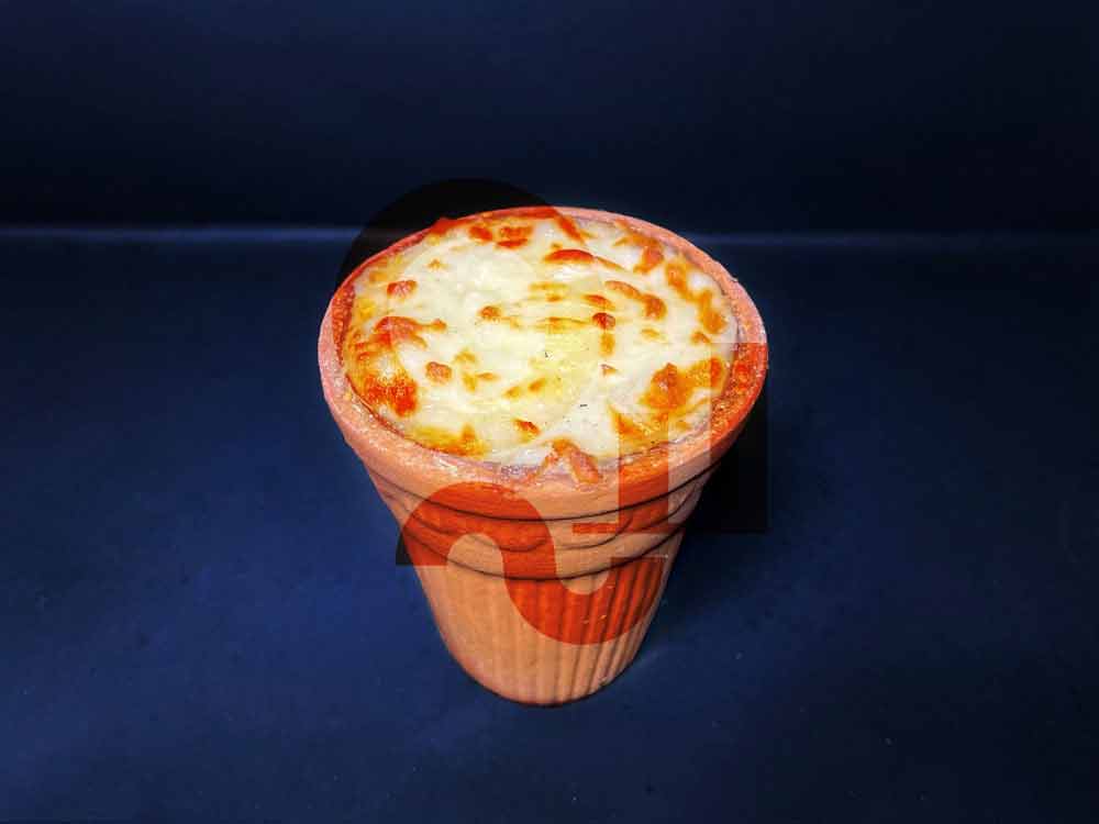 Authentic taste and quality - Veg Style Kulhad Pizza