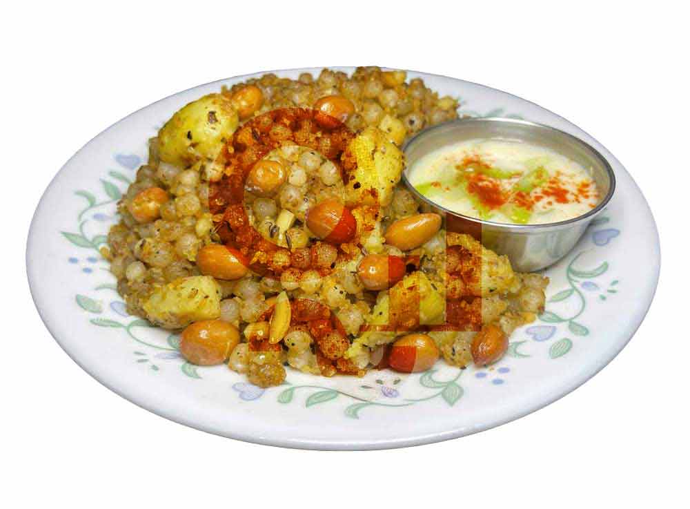 Traditional kachoris with spicy filling - Sabudana Khichdi