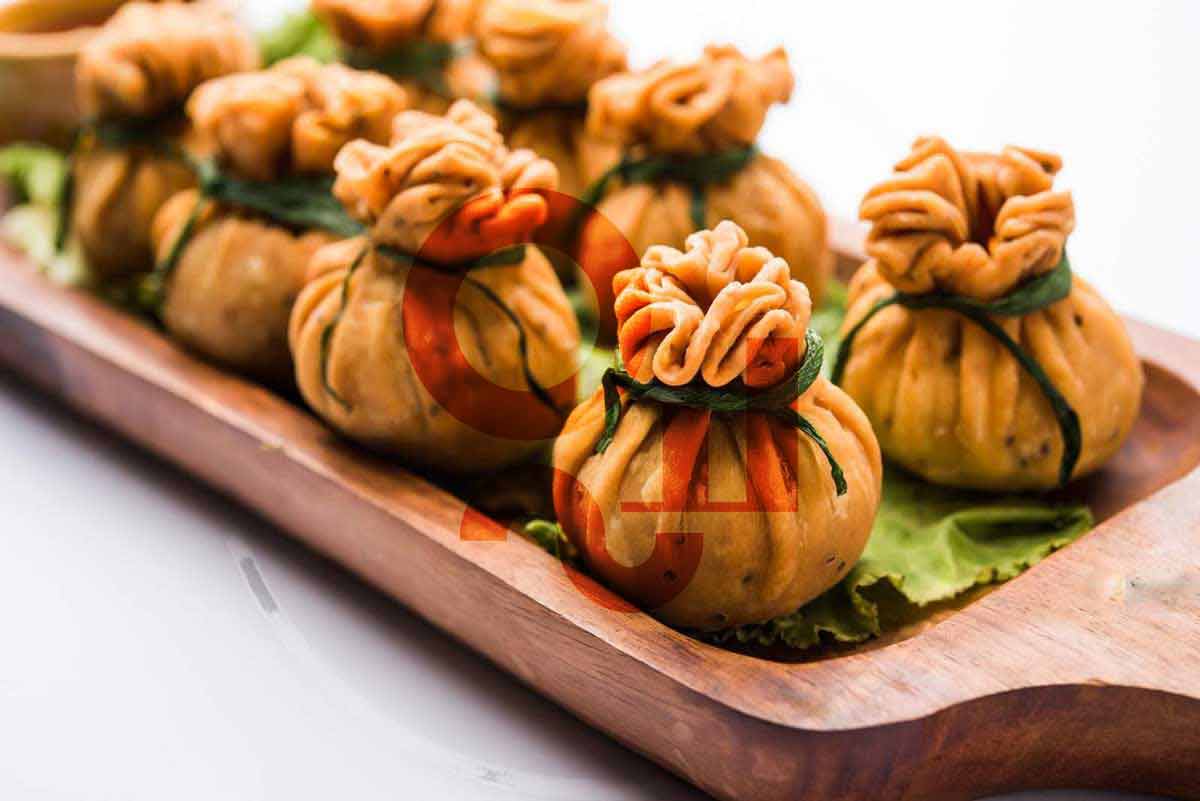 Variety of deep-fried delicacies - Potli Samosa